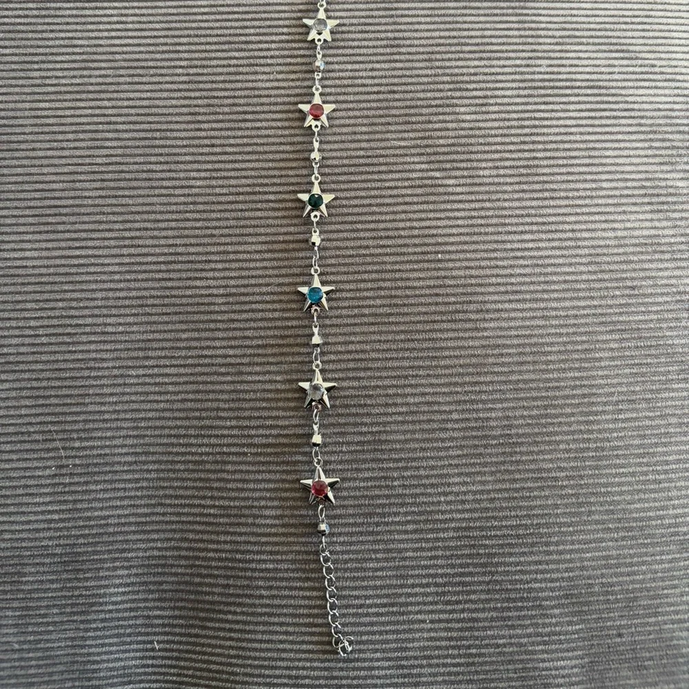 Sterling Star Charm Bracelet with Blue Accents - Picture 3 of 3